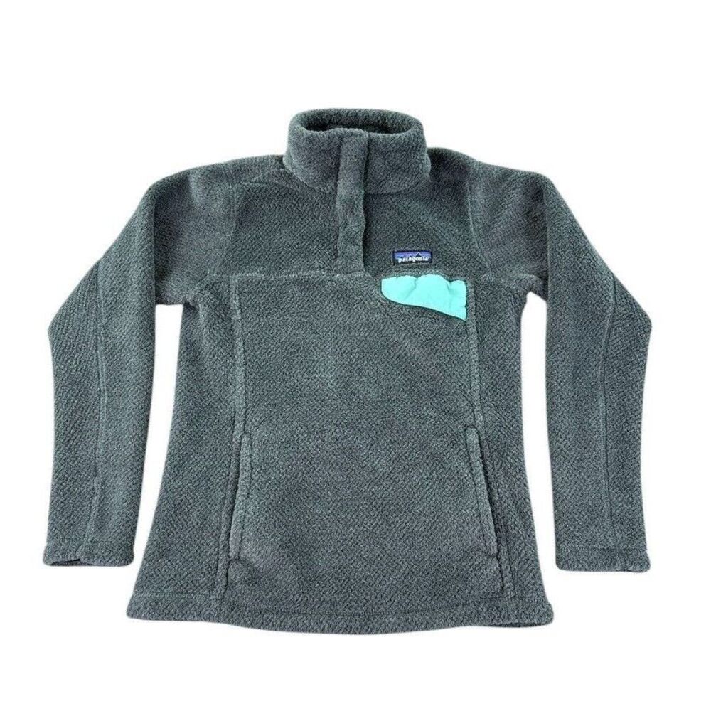 Patagonia Sweater Womens XS Gray Re-Tool Snap-T Pullover Fleece Polartec 25443
